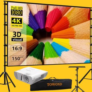 Movie Night Package ( Projector + Screen + Stands )