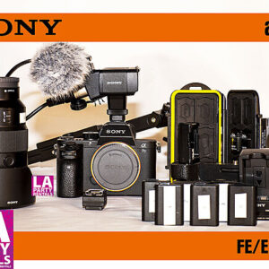 Sony a7sii Package w/ Sony Lens, on-camera audio, 6 batts, 2 cards, etc.